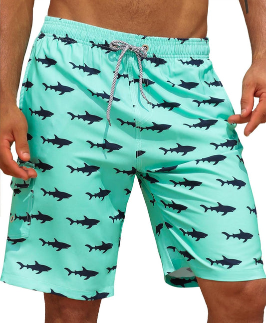 Men's 9" Quick Dry Swim Trunks Big & Tall Beach Swimsuits Bathing Suit