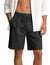 Men's Linen Cotton Shorts, Lightweight Breathable Casual Shorts for Summer Beach Vacation Yoga