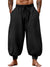 Casual Elastic Waist Drawstring Baggy Pants, Cotton Linen Loose Boho Yoga Beach Trousers