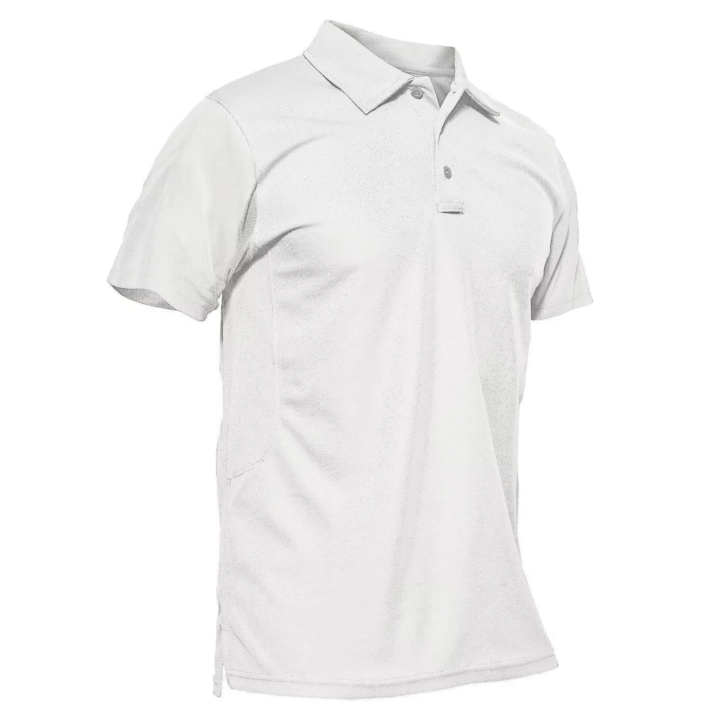 Men's Polo Shirt Quick Dry Performance Short Sleeve Tactical Shirts Pique Jersey Golf Shirt