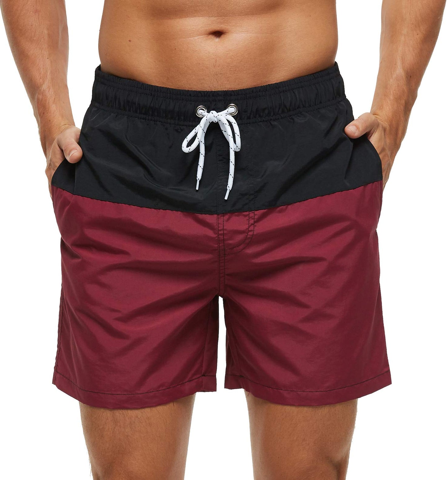 Men's Swim Trunks Quick Dry Beach Shorts with Pockets