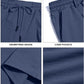 Men's Linen Cotton Shorts, Lightweight Breathable Casual Shorts for Summer Beach Vacation Yoga