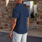 Men's Short Sleeve Button Down Casual Shirt, Lightweight Summer Shirts for Beach, Wedding, Vacation