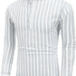 Cotton Linen Henley T-Shirt for Men, Long Sleeve Hippie Casual Beach T-Shirts