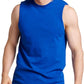 Men's Dri-Power Cotton Blend Sleeveless Muscle Shirts, Moisture Wicking Odor Protection UPF 30+, Sizes S-4X