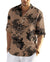 Cotton Linen Henley T-Shirt for Men, Long Sleeve Hippie Casual Beach T-Shirts