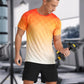 Men's Athletic T-Shirt Performance Gym Shirt Quick Dry Moisture Wicking Running Workout Short Sleeve Tops