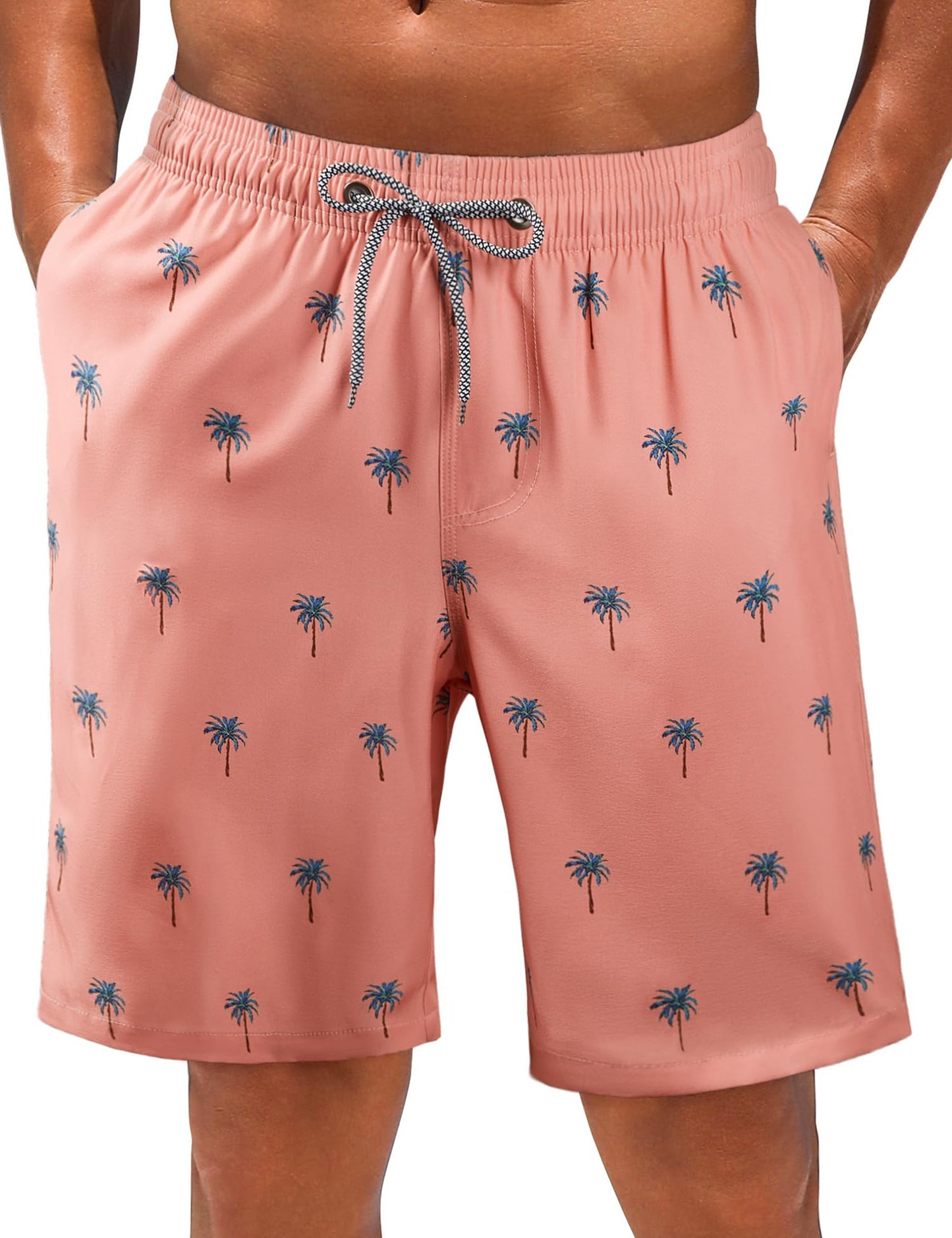 Men's Swim Trunks Quick Dry Bathing Suit Swimming Board Shorts Mesh Lining Beach Swimwear