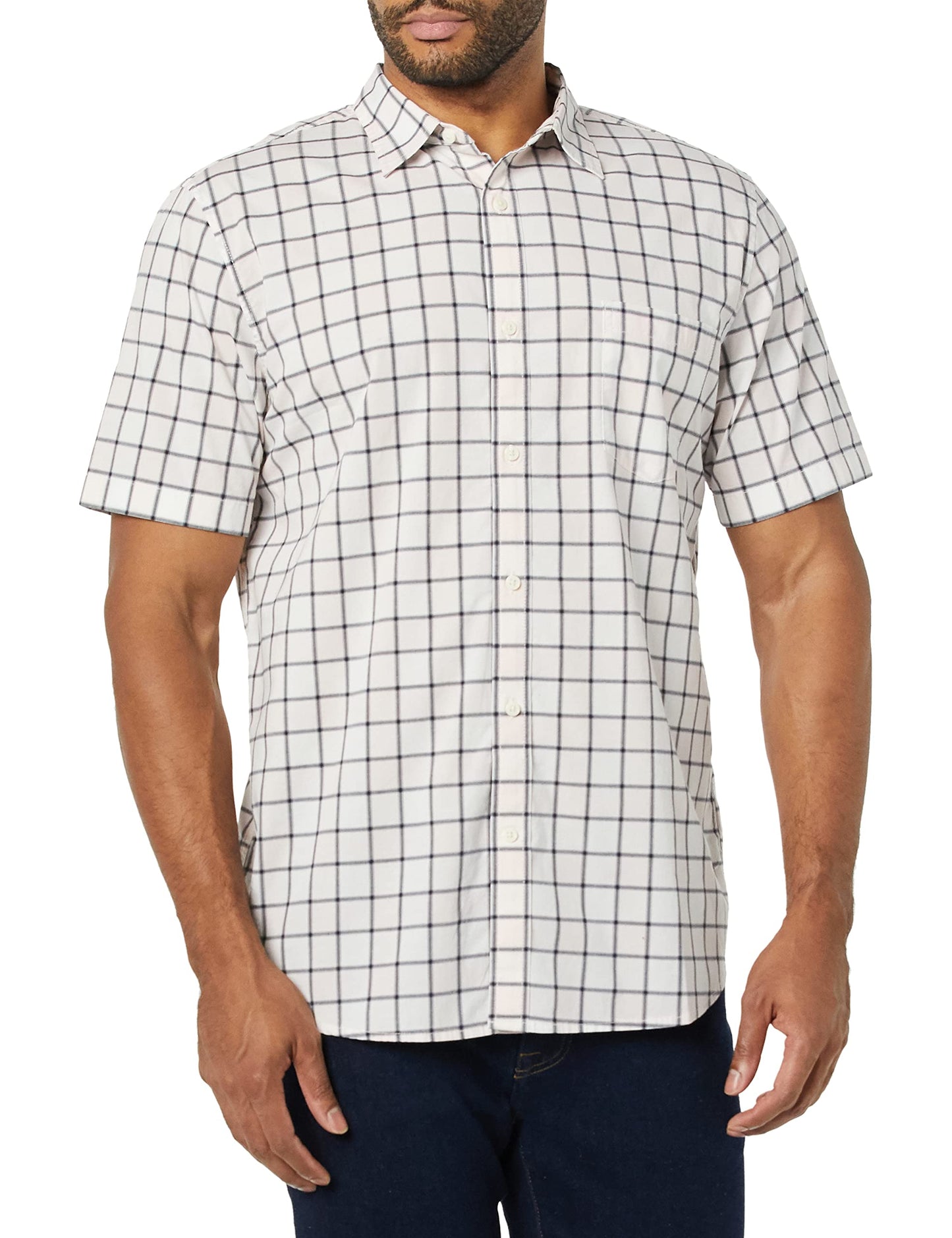 Men's Slim-Fit Short-Sleeve Poplin Shirt