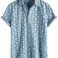 Mens Hawaiian Shirt Short Sleeve Button Down Cotton Floral Shirts Casual Tropical Beach Summer Shirts