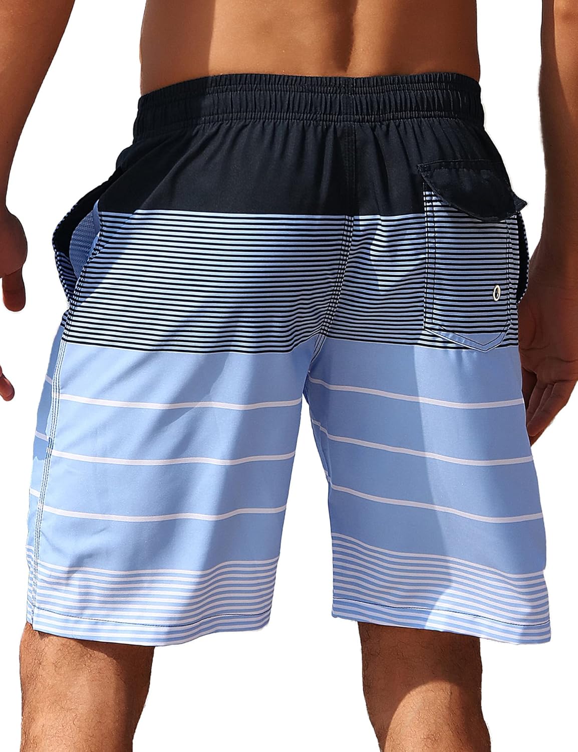 Men's Swim Trunks Quick Dry Bathing Suit Swimming Board Shorts Mesh Lining Beach Swimwear