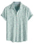 Mens Hawaiian Shirt Short Sleeve Button Down Cotton Floral Shirts Casual Tropical Beach Summer Shirts
