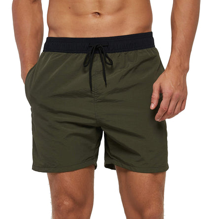 Men's Swim Trunks Quick Dry Beach Shorts with Pockets