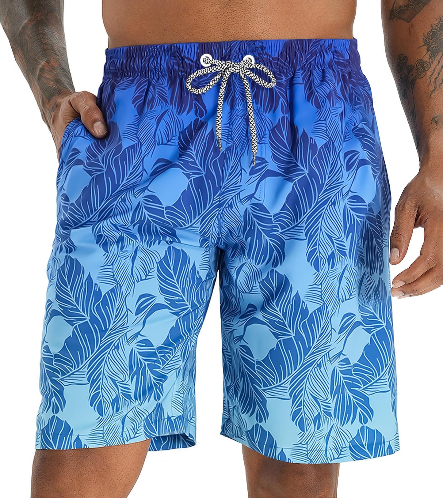 Men's 9" Quick Dry Swim Trunks Big & Tall Beach Swimsuits Bathing Suit
