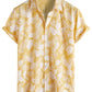Mens Hawaiian Shirt Short Sleeve Button Down Cotton Floral Shirts Casual Tropical Beach Summer Shirts