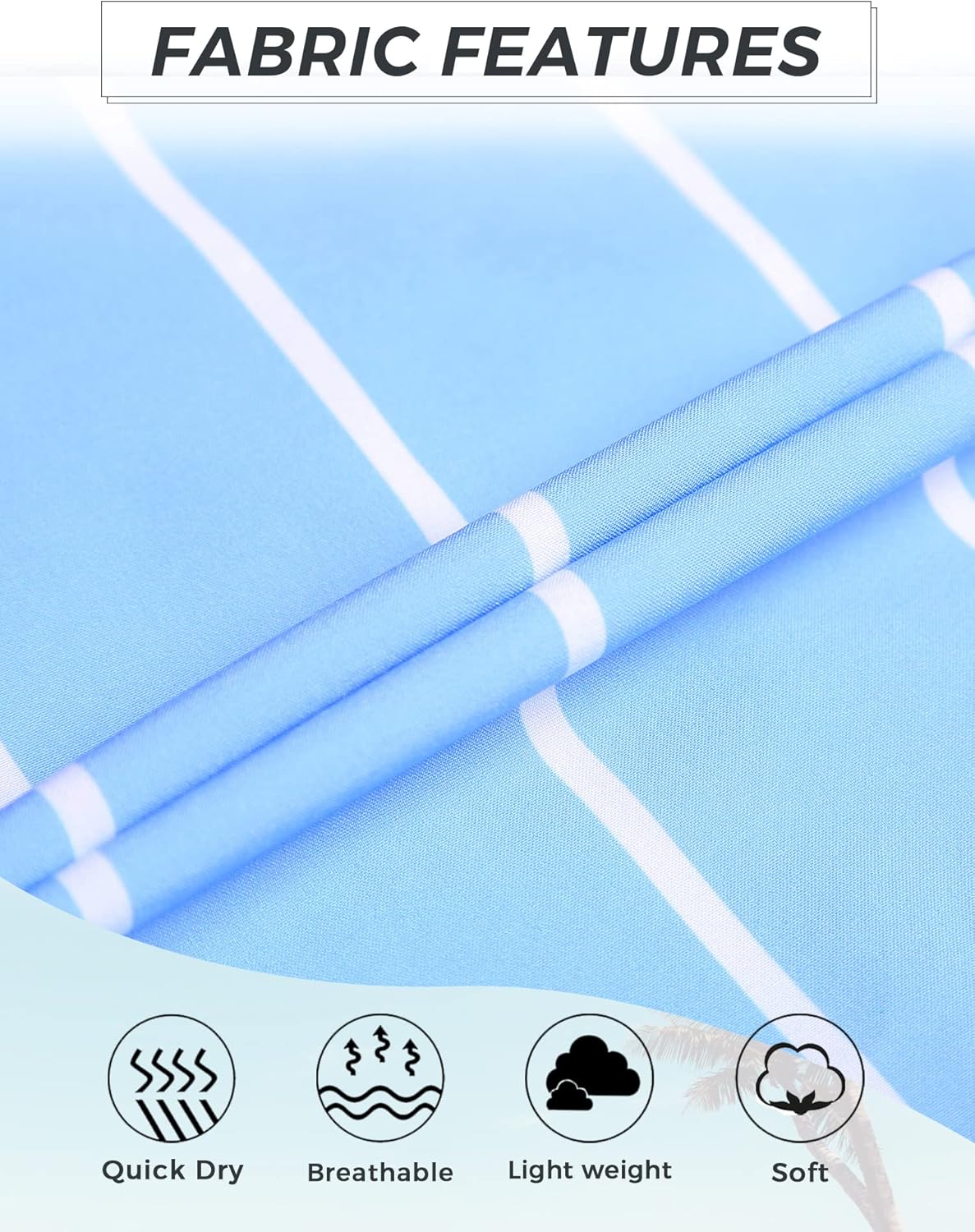 Men's Swim Trunks Quick Dry Bathing Suit Swimming Board Shorts Mesh Lining Beach Swimwear