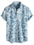 Mens Hawaiian Shirt Short Sleeve Button Down Cotton Floral Shirts Casual Tropical Beach Summer Shirts