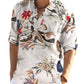 Cotton Linen Henley T-Shirt for Men, Long Sleeve Hippie Casual Beach T-Shirts
