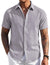 Men's Short Sleeve Button Down Casual Shirt, Lightweight Summer Shirts for Beach, Wedding, Vacation