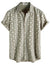 Mens Hawaiian Shirt Short Sleeve Button Down Cotton Floral Shirts Casual Tropical Beach Summer Shirts