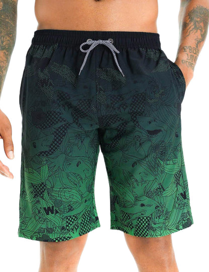 Men's 9" Quick Dry Swim Trunks Big & Tall Beach Swimsuits Bathing Suit