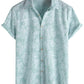 Mens Hawaiian Shirt Short Sleeve Button Down Cotton Floral Shirts Casual Tropical Beach Summer Shirts