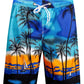 Men's 9" Quick Dry Swim Trunks Big & Tall Beach Swimsuits Bathing Suit