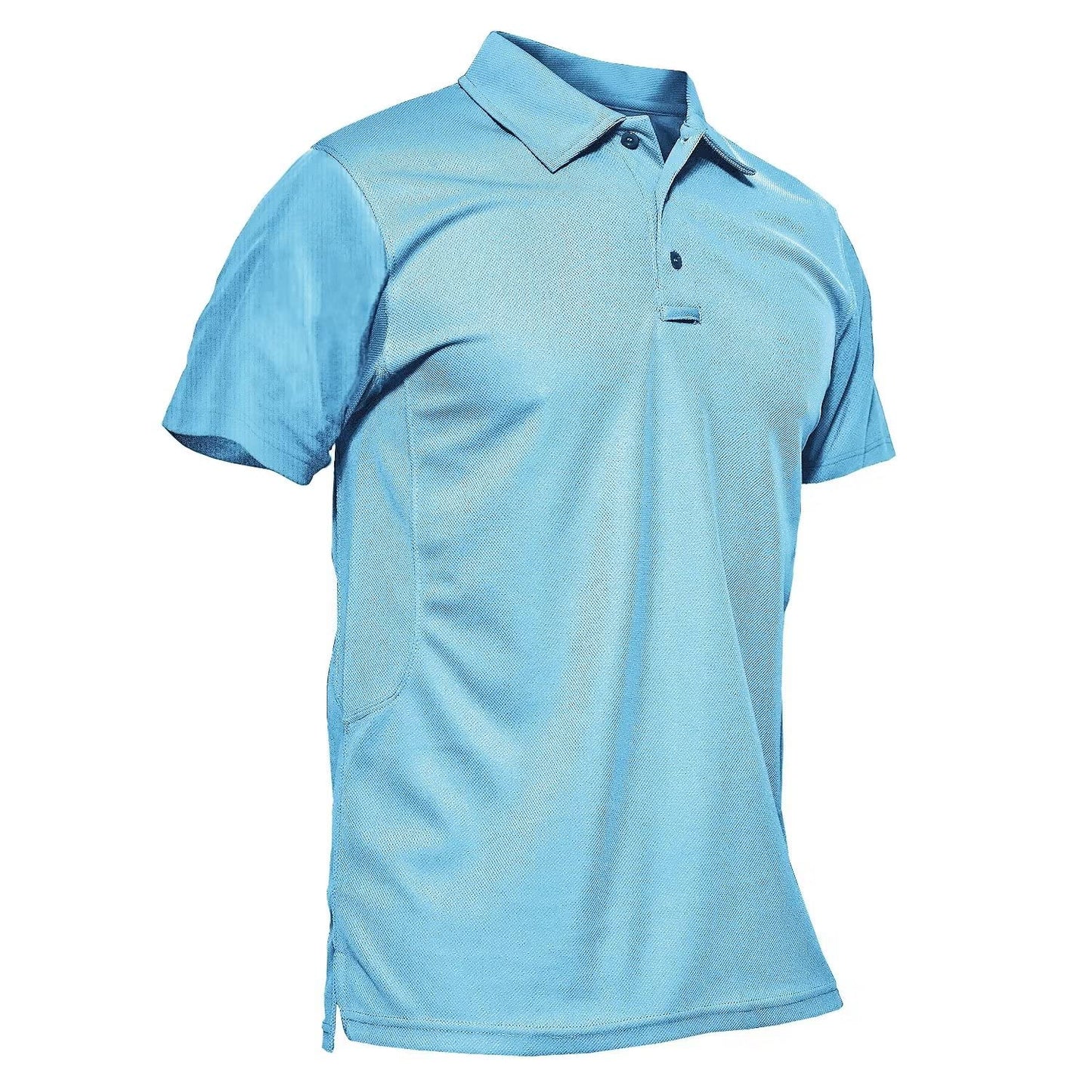Men's Polo Shirt Quick Dry Performance Short Sleeve Tactical Shirts Pique Jersey Golf Shirt