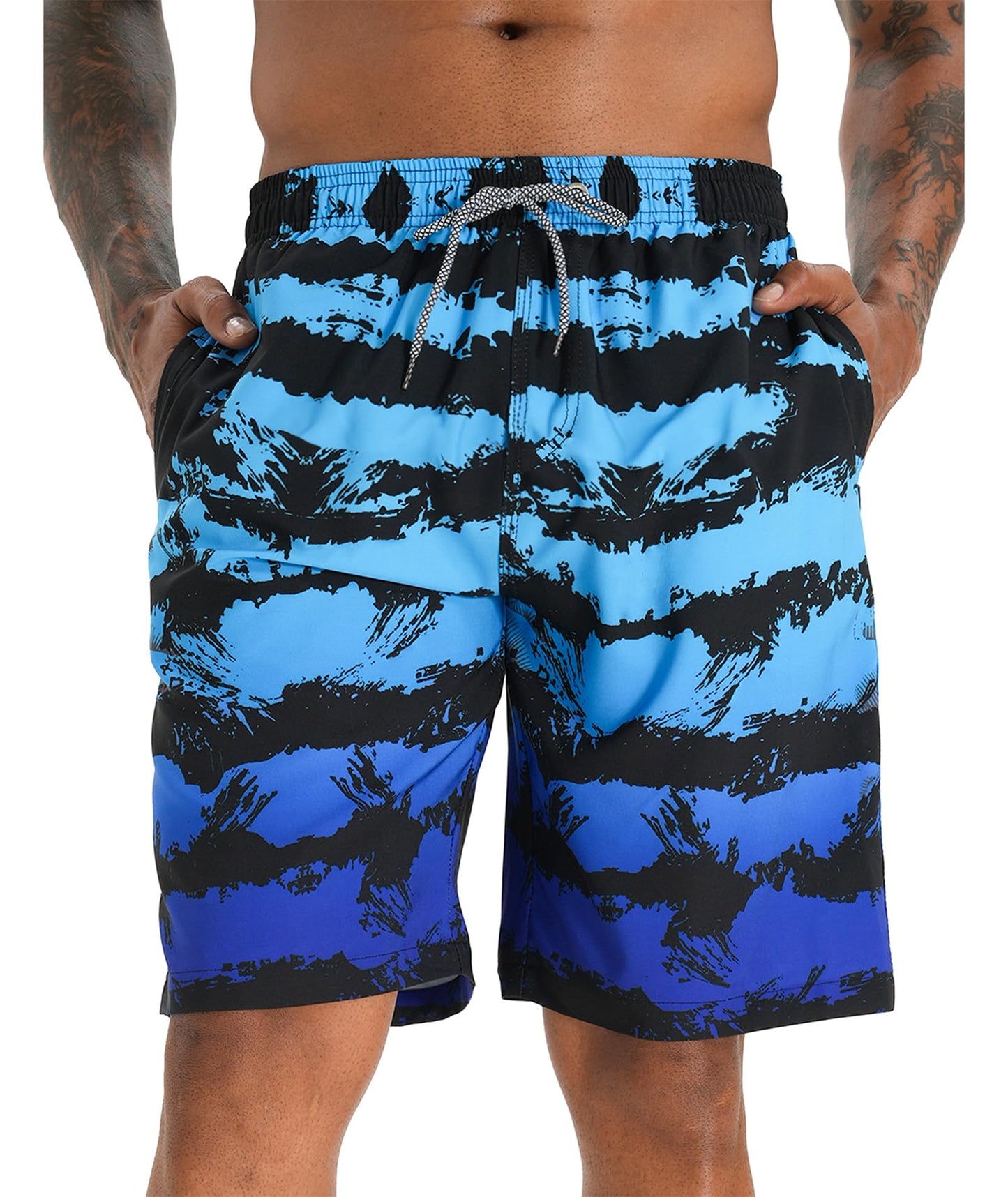 Men's 9" Quick Dry Swim Trunks Big & Tall Beach Swimsuits Bathing Suit