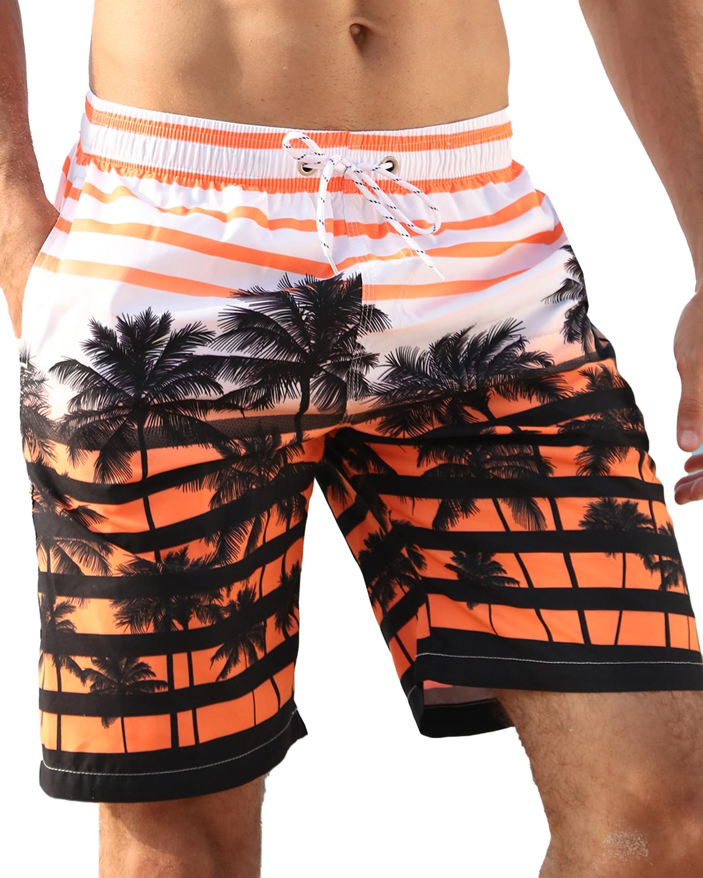 Men's 9" Quick Dry Swim Trunks Big & Tall Beach Swimsuits Bathing Suit