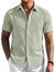 Men's Short Sleeve Button Down Casual Shirt, Lightweight Summer Shirts for Beach, Wedding, Vacation