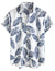 Mens Hawaiian Shirt Short Sleeve Button Down Cotton Floral Shirts Casual Tropical Beach Summer Shirts