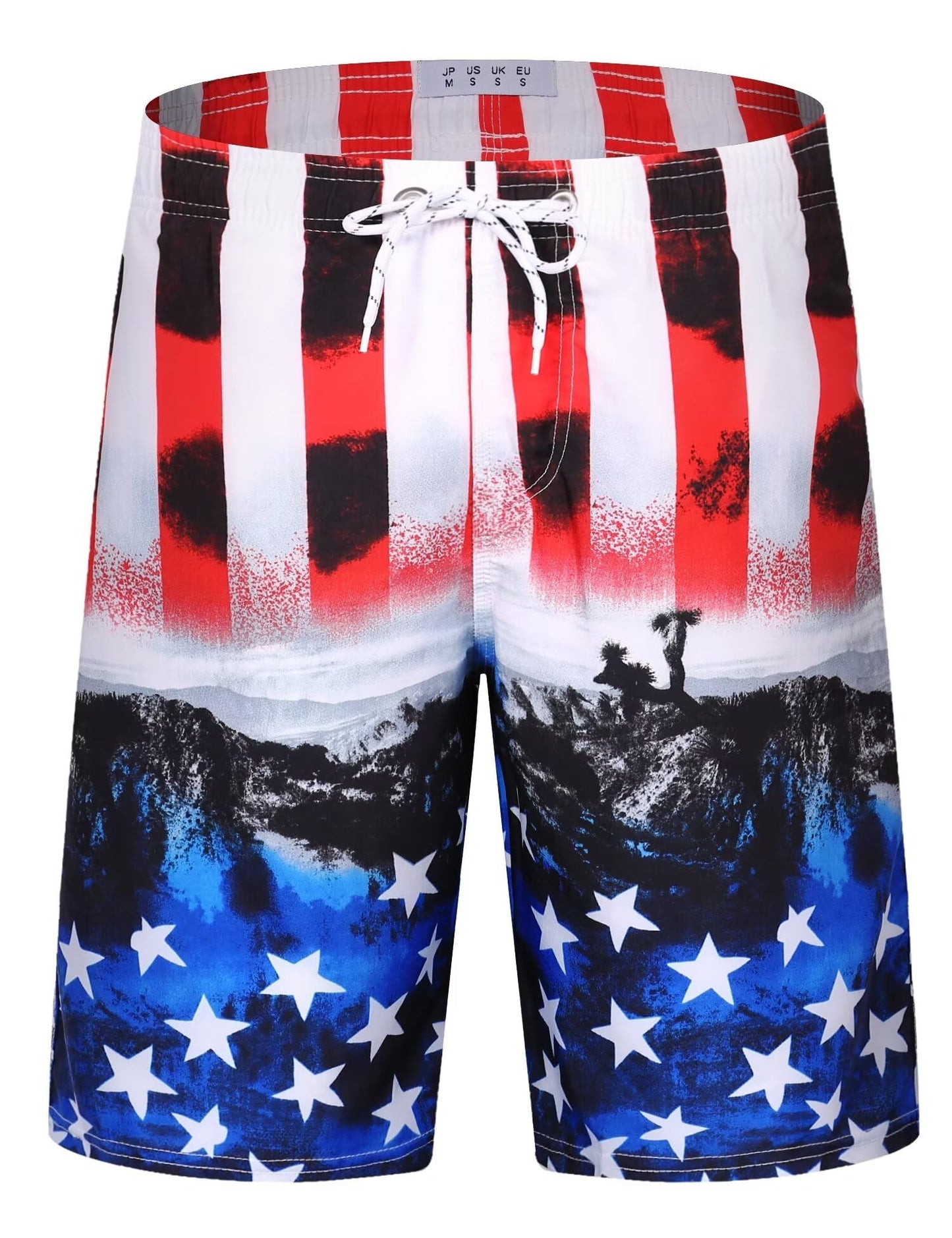 Men's Swim Trunks Quick Dry Bathing Suit Swimming Board Shorts Mesh Lining Beach Swimwear
