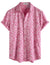 Mens Hawaiian Shirt Short Sleeve Button Down Cotton Floral Shirts Casual Tropical Beach Summer Shirts