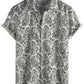 Mens Hawaiian Shirt Short Sleeve Button Down Cotton Floral Shirts Casual Tropical Beach Summer Shirts
