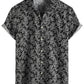 Mens Hawaiian Shirt Short Sleeve Button Down Cotton Floral Shirts Casual Tropical Beach Summer Shirts