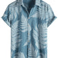 Mens Hawaiian Shirt Short Sleeve Button Down Cotton Floral Shirts Casual Tropical Beach Summer Shirts