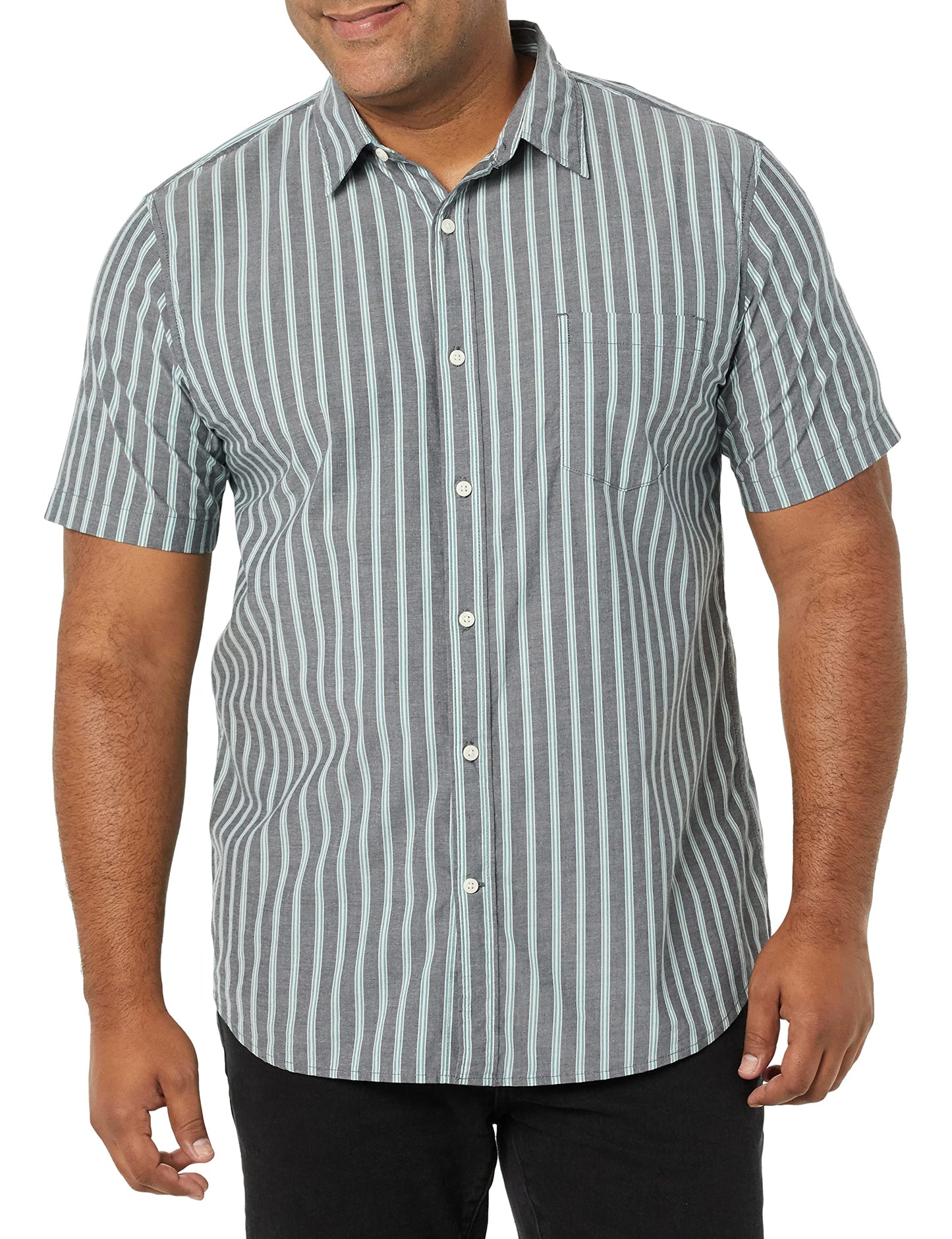 Men's Slim-Fit Short-Sleeve Poplin Shirt