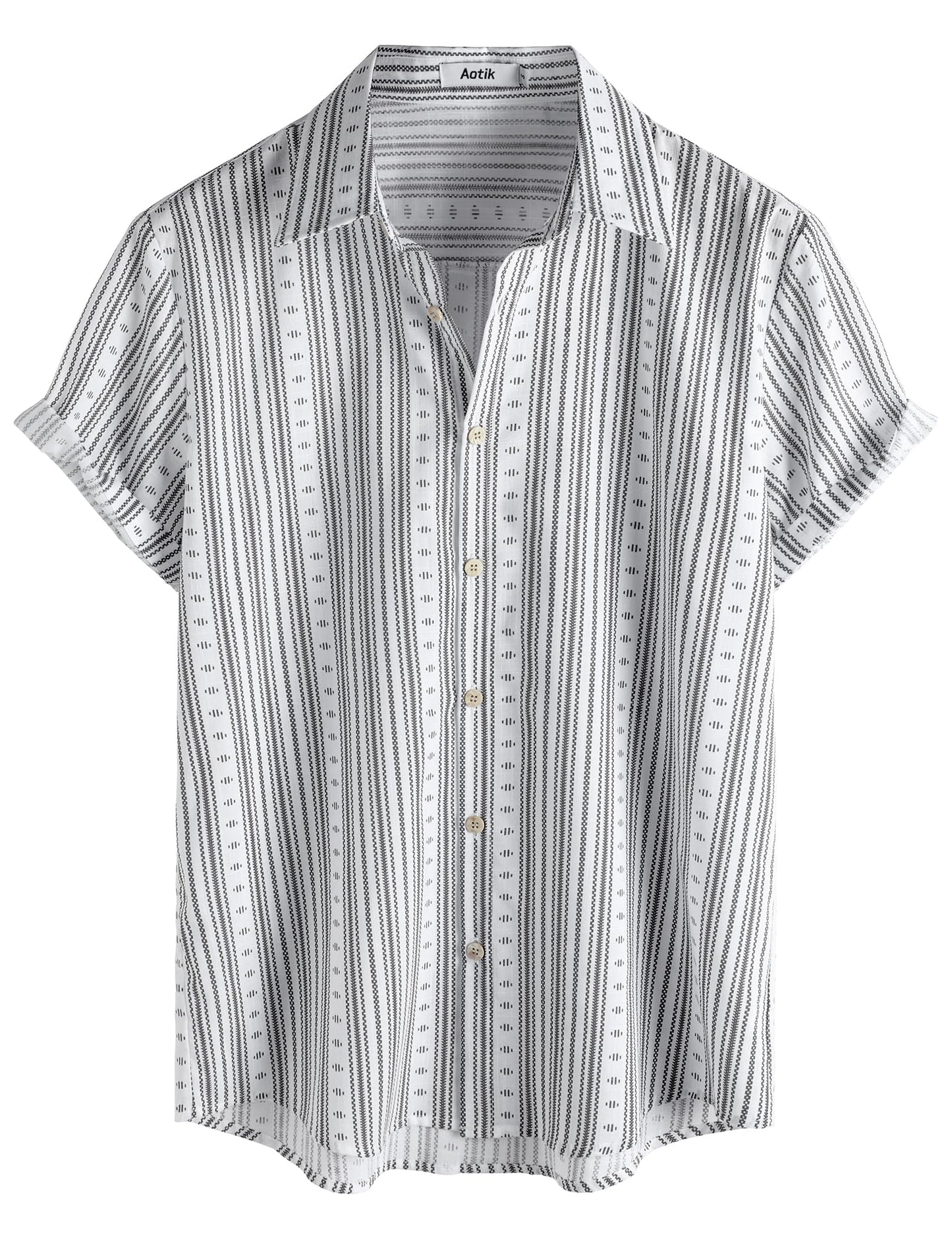 Mens Hawaiian Shirt Short Sleeve Button Down Cotton Floral Shirts Casual Tropical Beach Summer Shirts