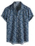 Mens Hawaiian Shirt Short Sleeve Button Down Cotton Floral Shirts Casual Tropical Beach Summer Shirts