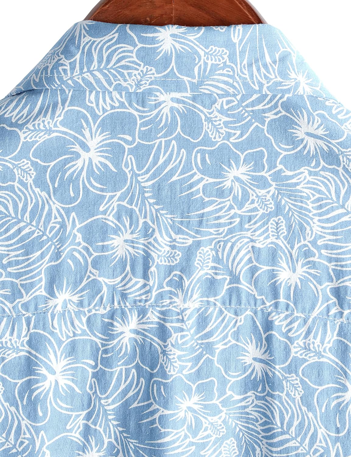 Mens Hawaiian Shirt Short Sleeve Button Down Cotton Floral Shirts Casual Tropical Beach Summer Shirts