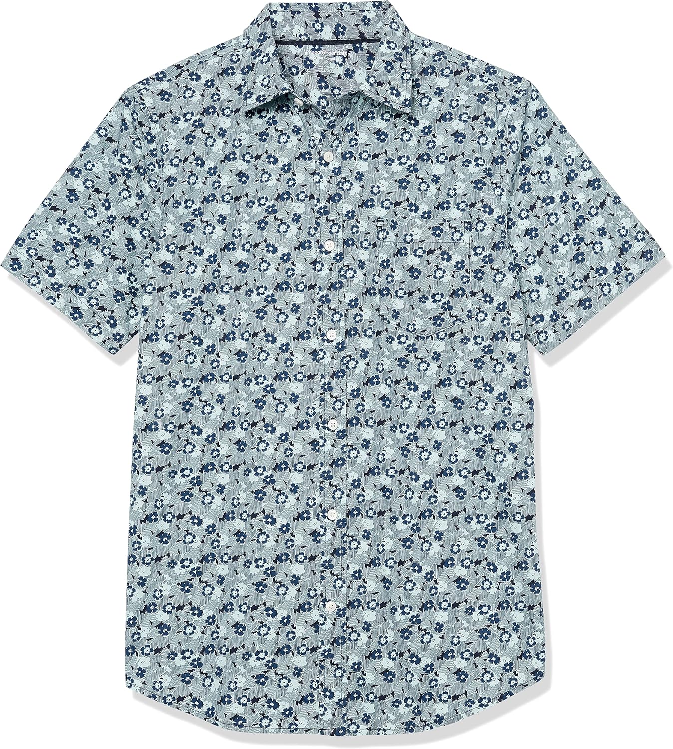 Men's Slim-Fit Short-Sleeve Poplin Shirt